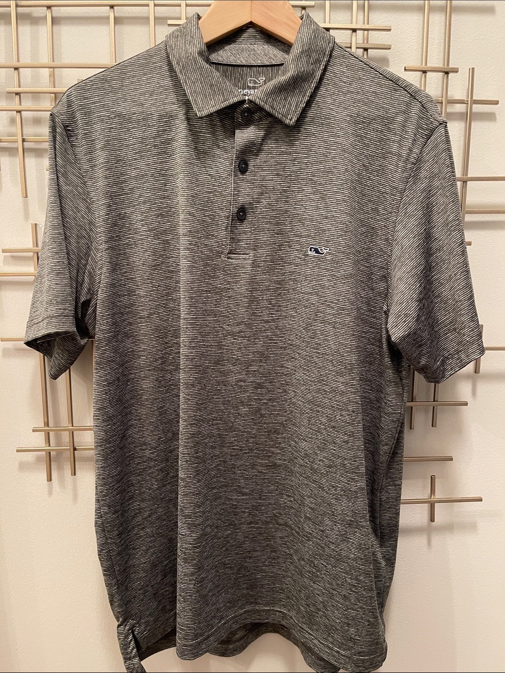 Vineyard Vines Men's Heather Gray Polo Shirt